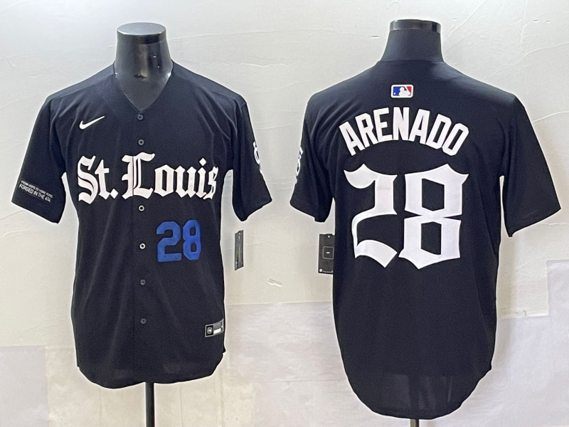 Men 2025 San Francisco Giants #28 Arenado Black Five generations Joint Name Nike MLB Jersey style 24